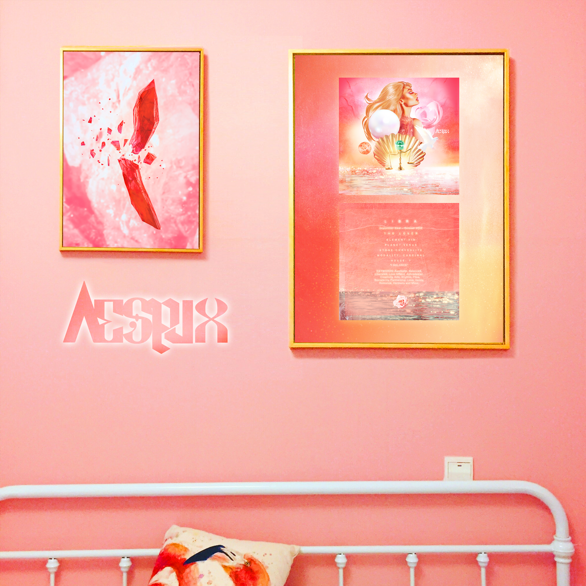 Aespux Libra Printable Poster + FREE Phone Background