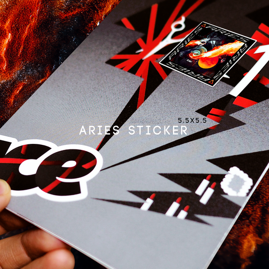 ARIES Bubble-free sticker