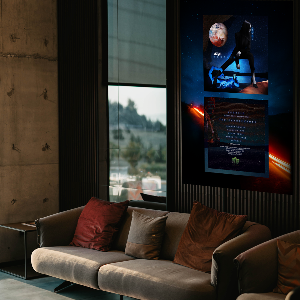 Aespux Scorpio Printable Poster + FREE Phone Background